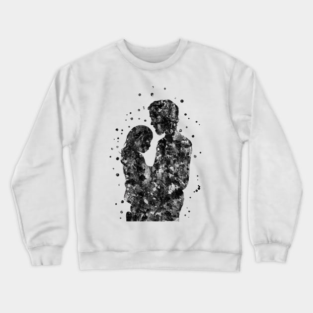 Father and daughter Crewneck Sweatshirt by RosaliArt